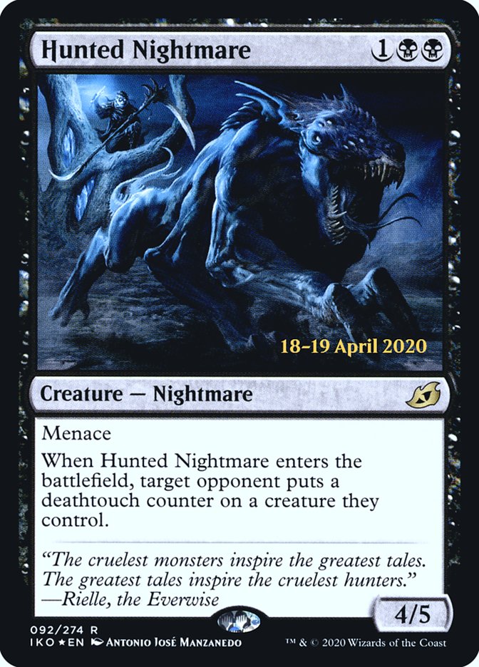 Hunted Nightmare [Ikoria: Lair of Behemoths Prerelease Promos] | Gear Gaming Fayetteville