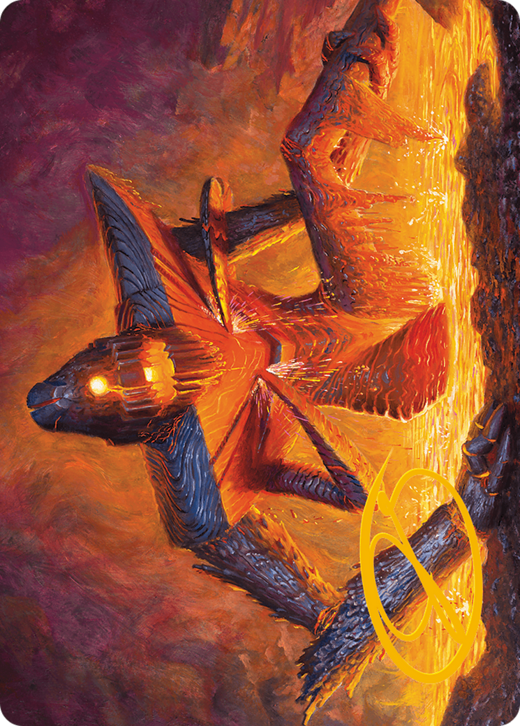 Molten Gatekeeper Art Card (Gold-Stamped Signature) [Modern Horizons 3 Art Series] | Gear Gaming Fayetteville