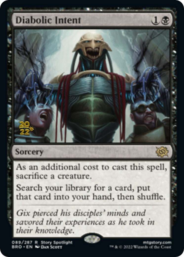 Diabolic Intent [The Brothers' War Prerelease Promos] | Gear Gaming Fayetteville