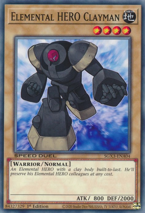 Elemental HERO Clayman [SGX3-ENA04] Common | Gear Gaming Fayetteville