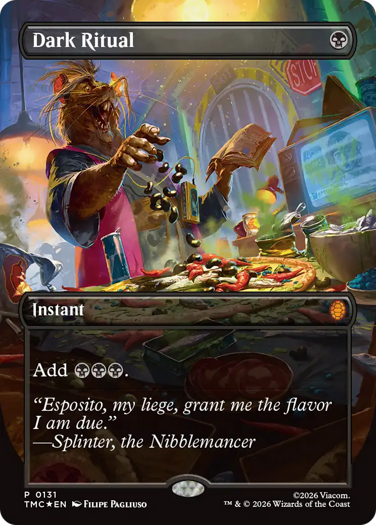 Dark Ritual (Borderless) [Teenage Mutant Ninja Turtles Commander] | Gear Gaming Fayetteville