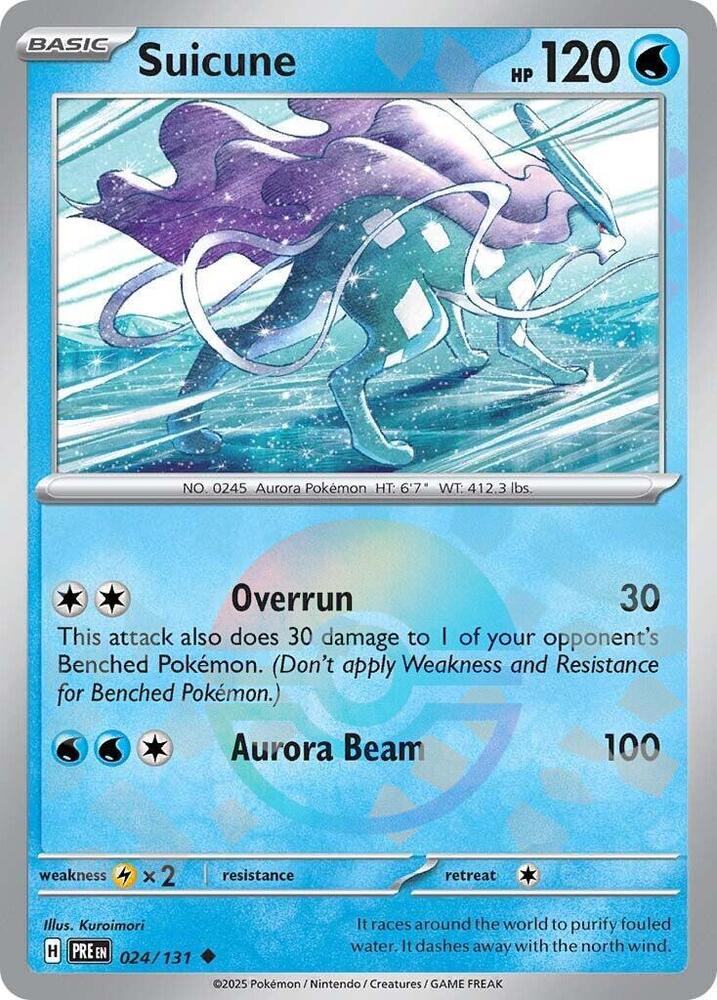 Suicune (024/131) (Poke Ball Pattern) [Scarlet & Violet: Prismatic Evolutions] | Gear Gaming Fayetteville