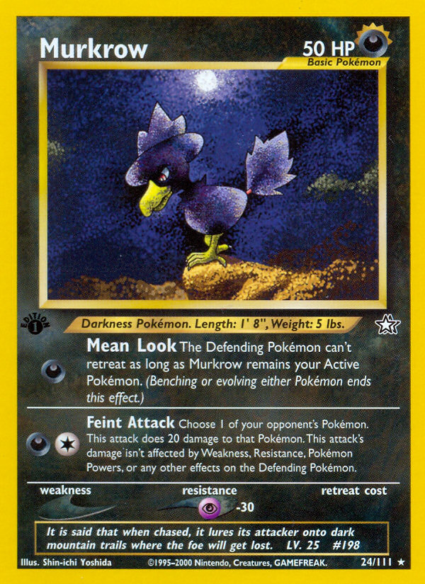 Murkrow (24/111) [Neo Genesis 1st Edition] | Gear Gaming Fayetteville