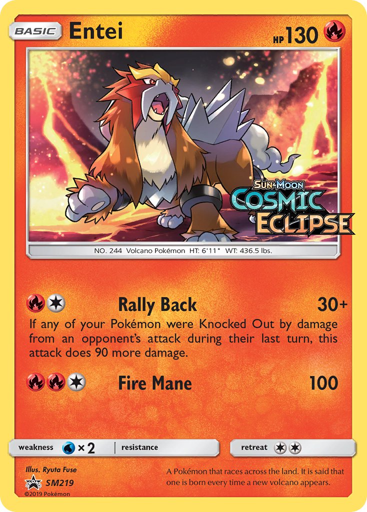 Entei (SM219) [Sun & Moon: Black Star Promos] | Gear Gaming Fayetteville