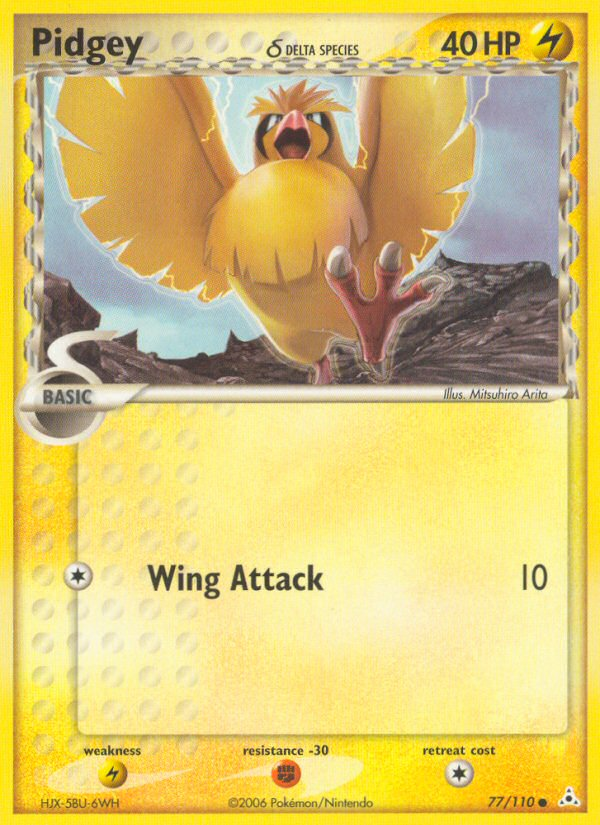 Pidgey (77/110) (Delta Species) [EX: Holon Phantoms] | Gear Gaming Fayetteville