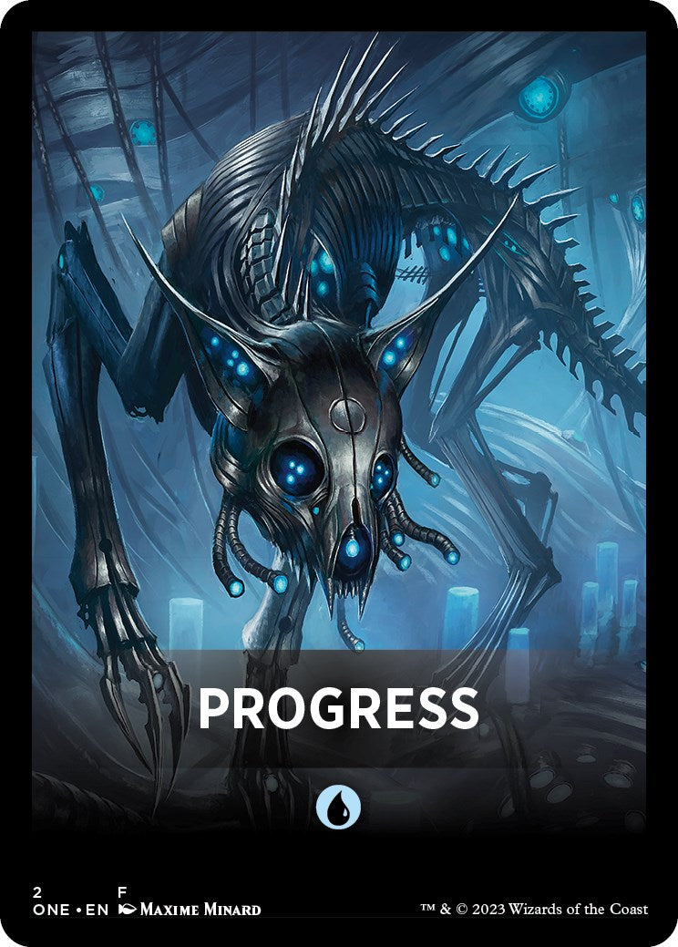 Progress Theme Card [Phyrexia: All Will Be One Tokens] | Gear Gaming Fayetteville