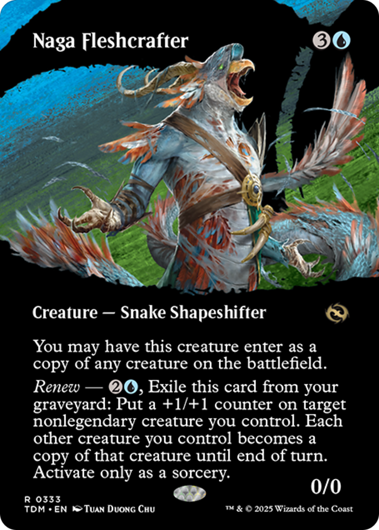 Naga Fleshcrafter (Borderless) [Tarkir: Dragonstorm] | Gear Gaming Fayetteville