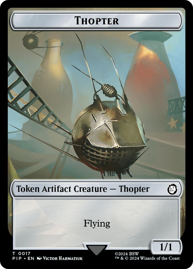 Radiation // Thopter Double-Sided Token [Fallout Tokens] | Gear Gaming Fayetteville