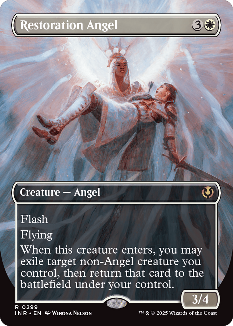 Restoration Angel (Borderless) [Innistrad Remastered] | Gear Gaming Fayetteville