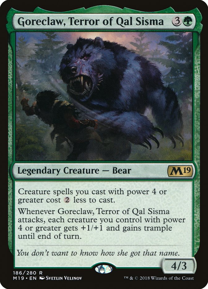 Goreclaw, Terror of Qal Sisma [Core Set 2019] | Gear Gaming Fayetteville
