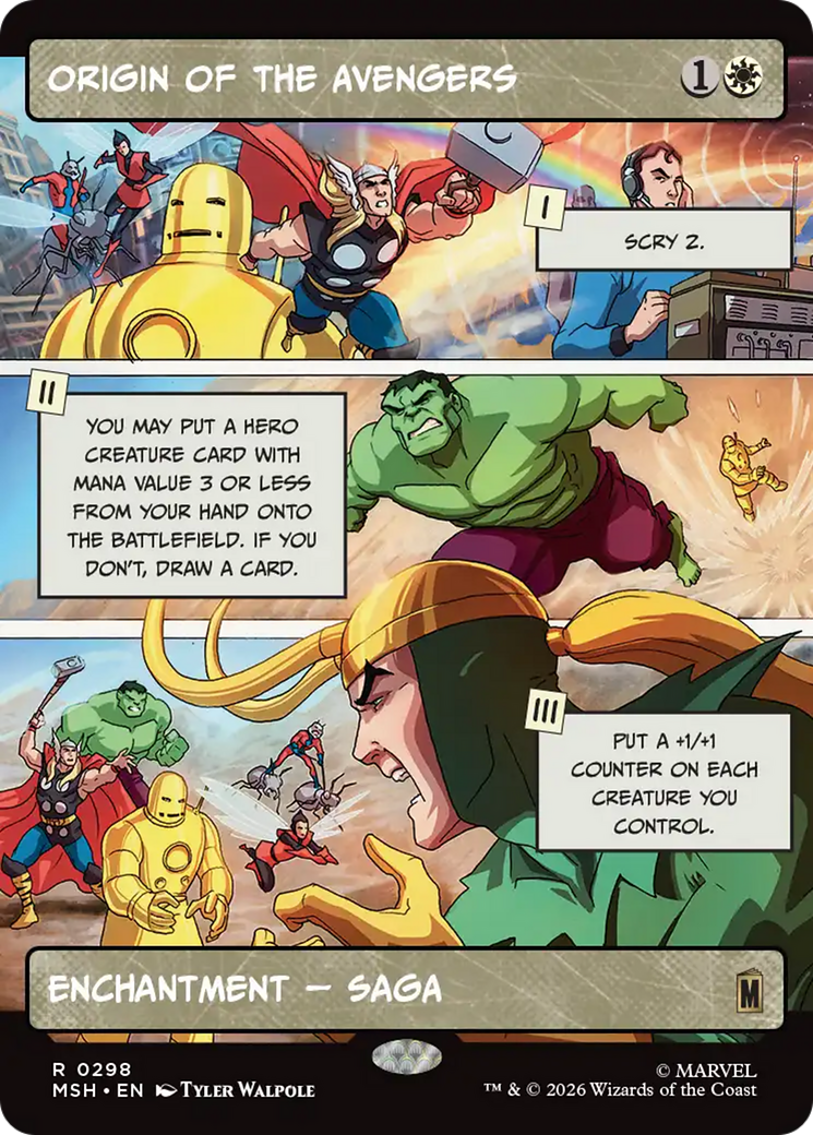 Origin of the Avengers (Borderless) [Marvel Super Heroes] | Gear Gaming Fayetteville