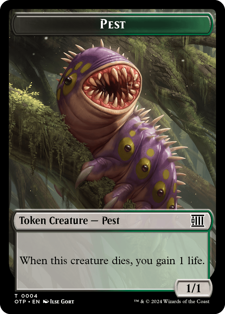 Pest // Plot Double-Sided Token [Outlaws of Thunder Junction Tokens] | Gear Gaming Fayetteville