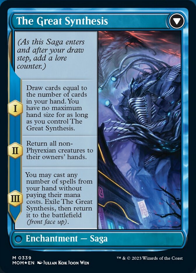 Jin-Gitaxias // The Great Synthesis (Borderless Alternate Art) [March of the Machine] | Gear Gaming Fayetteville