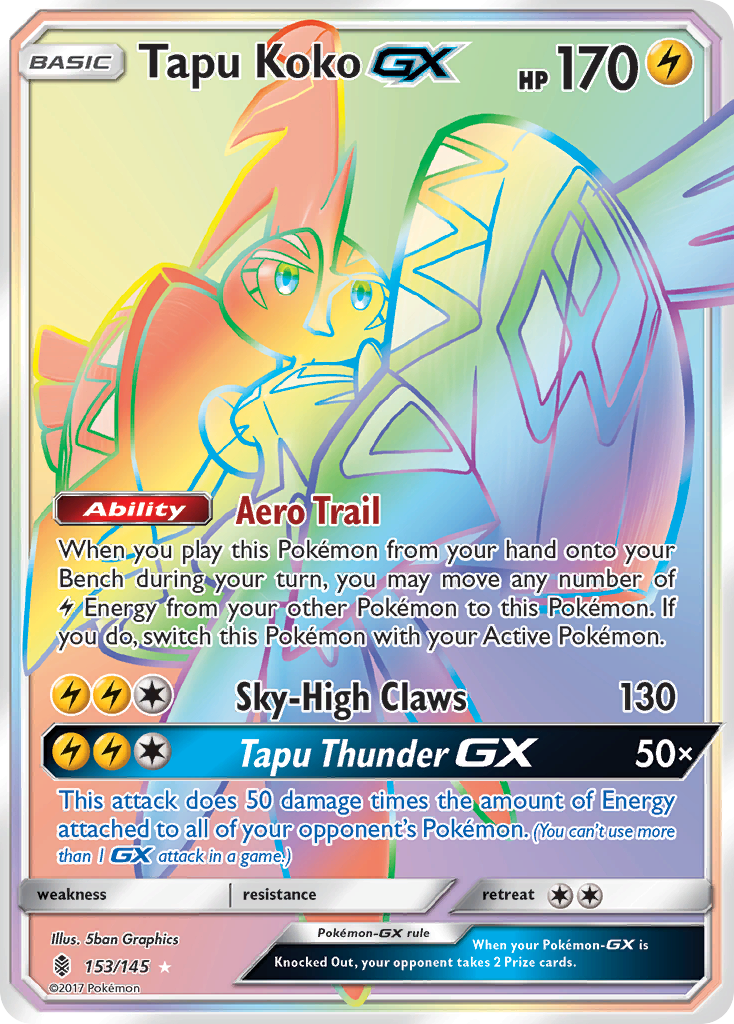 Tapu Koko GX (153/145) [Sun & Moon: Guardians Rising] | Gear Gaming Fayetteville