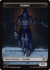 Zombie (0007) // Zombie (0003) Double-Sided Token [Aetherdrift Commander Tokens] | Gear Gaming Fayetteville
