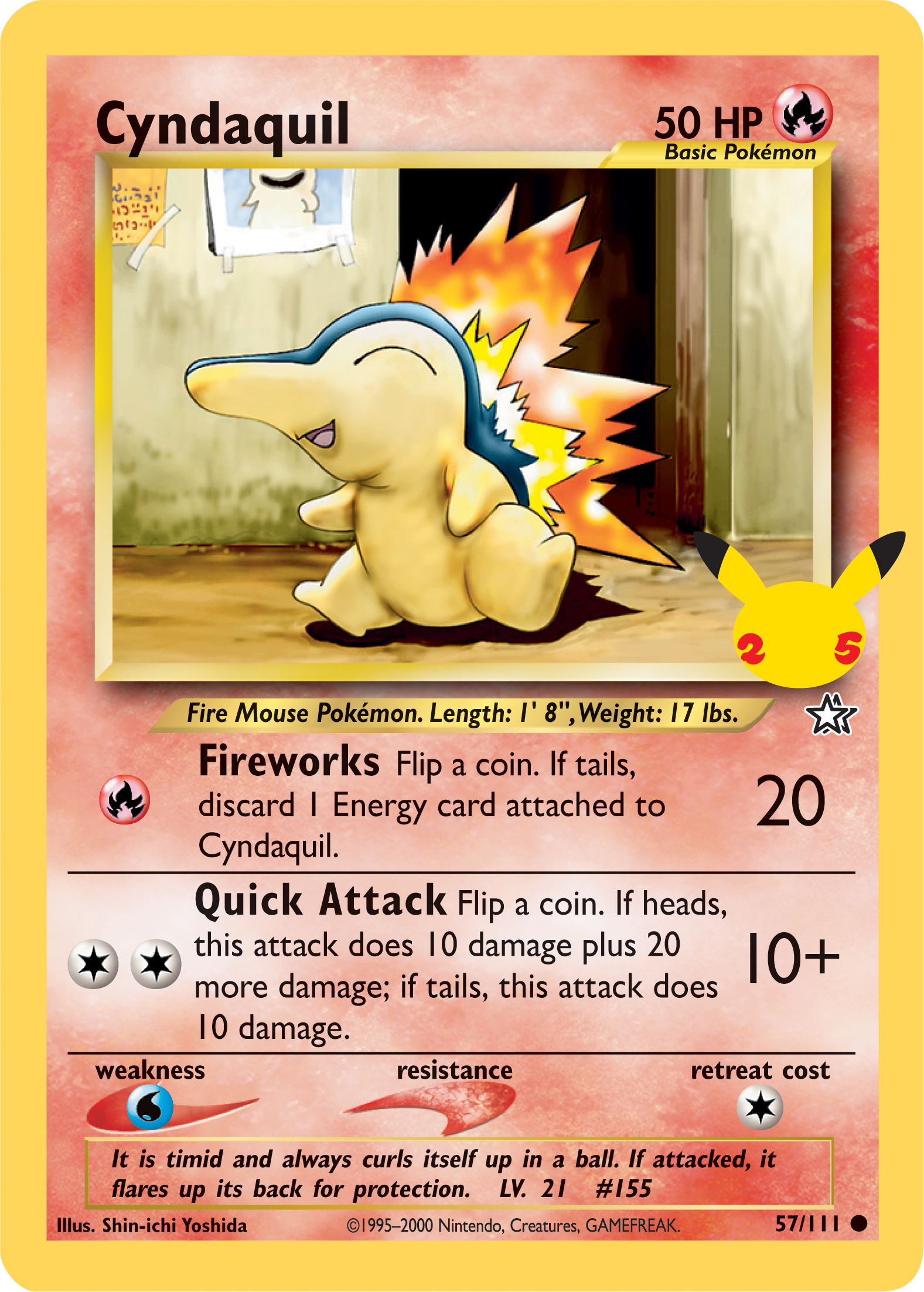 Cyndaquil (57/111) (Jumbo Card) [First Partner Pack] | Gear Gaming Fayetteville