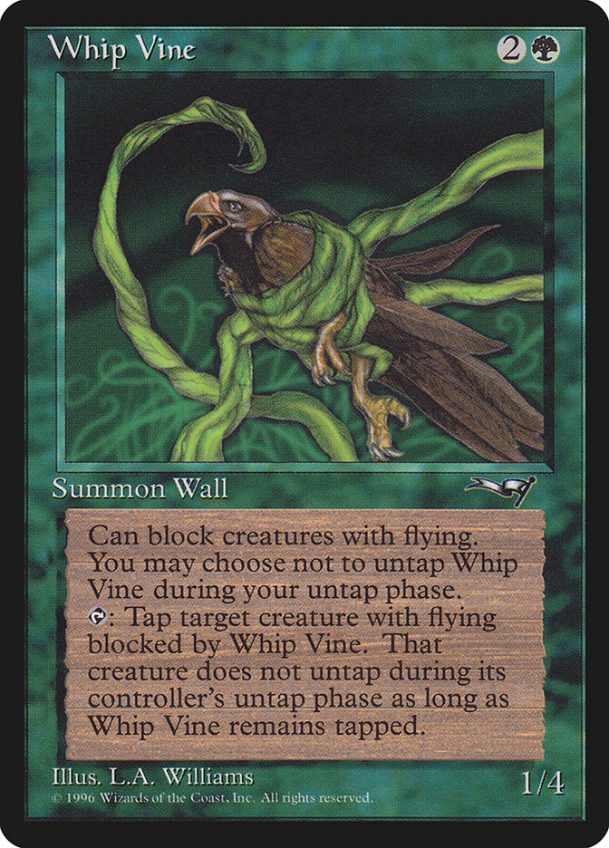 Whip Vine (Holding Bird) [Alliances] | Gear Gaming Fayetteville