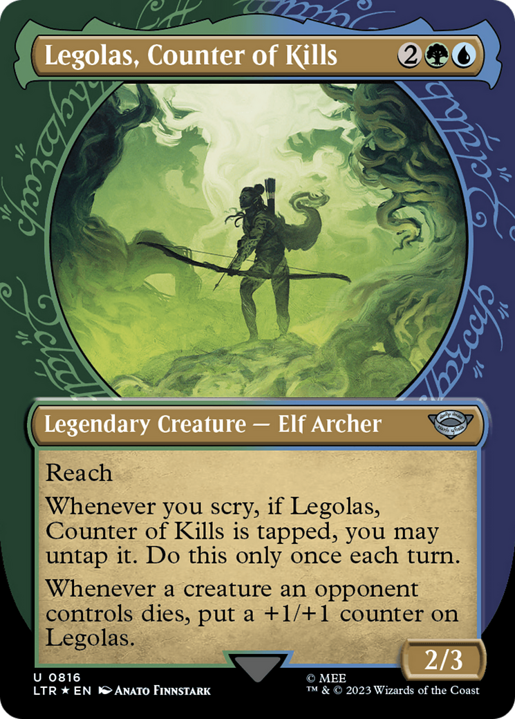 Legolas, Counter of Kills (Showcase) (Surge Foil) [The Lord of the Rings: Tales of Middle-Earth] | Gear Gaming Fayetteville