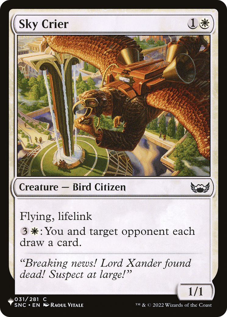 Sky Crier [The List Reprints] | Gear Gaming Fayetteville