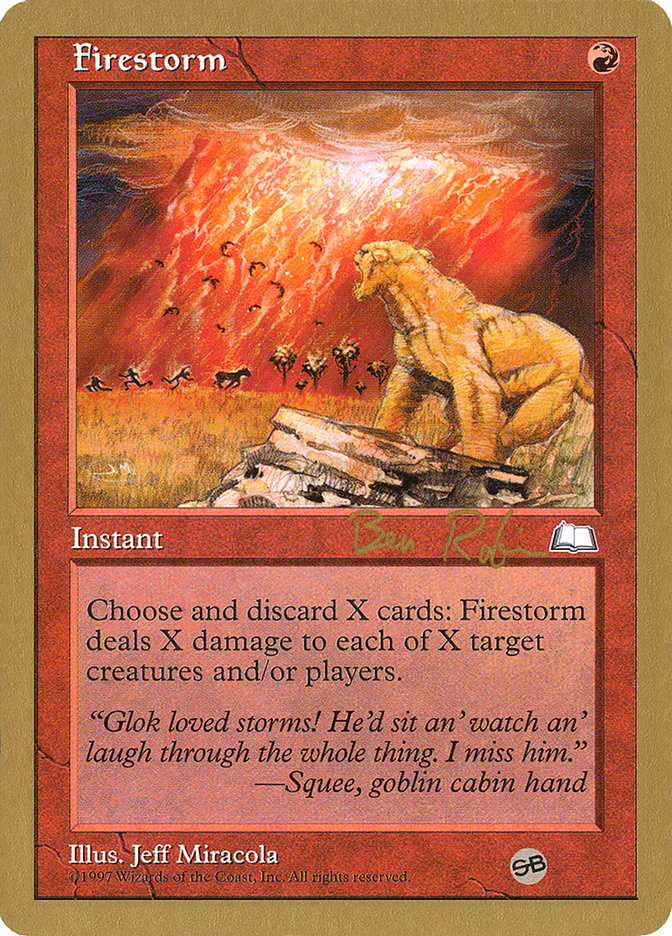 Firestorm (Ben Rubin) (SB) [World Championship Decks 1998] | Gear Gaming Fayetteville