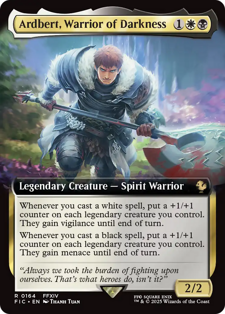 Ardbert, Warrior of Darkness (Extended Art) [FINAL FANTASY Commander] | Gear Gaming Fayetteville