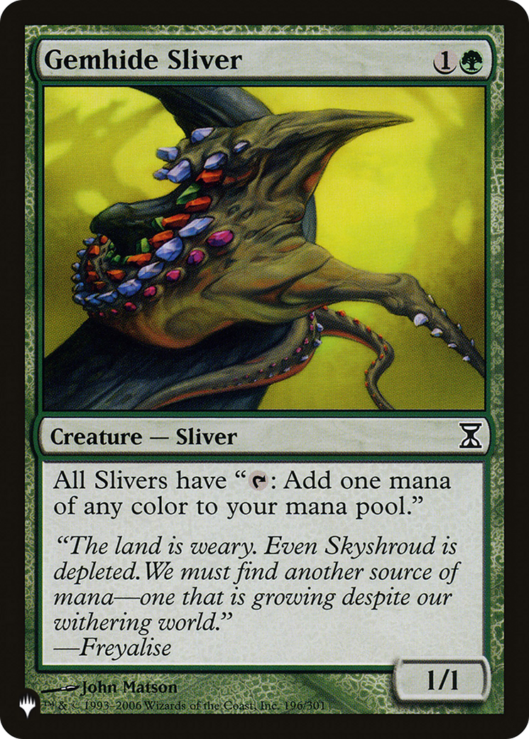 Gemhide Sliver [The List Reprints] | Gear Gaming Fayetteville