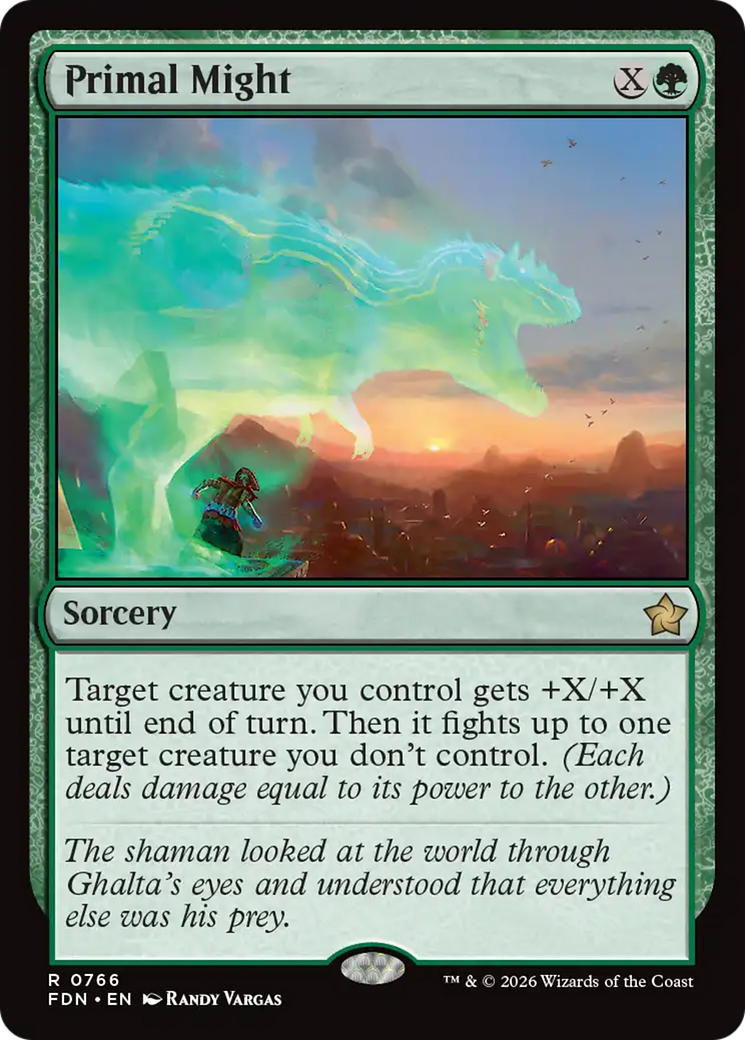 Primal Might (0766) [Foundations] | Gear Gaming Fayetteville