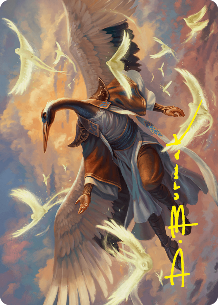 Kykar, Zephyr Awakener Art Card (16/54) (Gold-Stamped Signature) [Foundations Art Series] | Gear Gaming Fayetteville