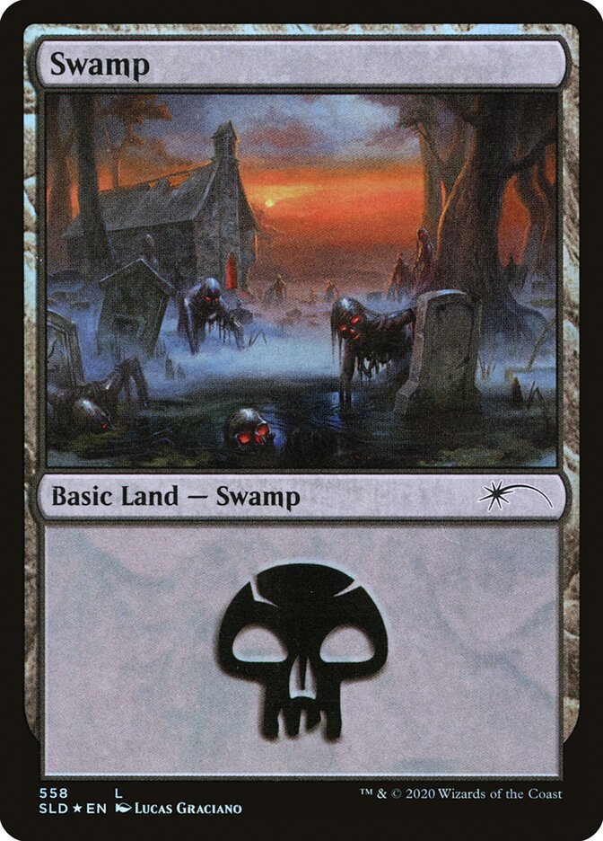 Swamp (Reanimated) (558) [Secret Lair Drop Promos] | Gear Gaming Fayetteville