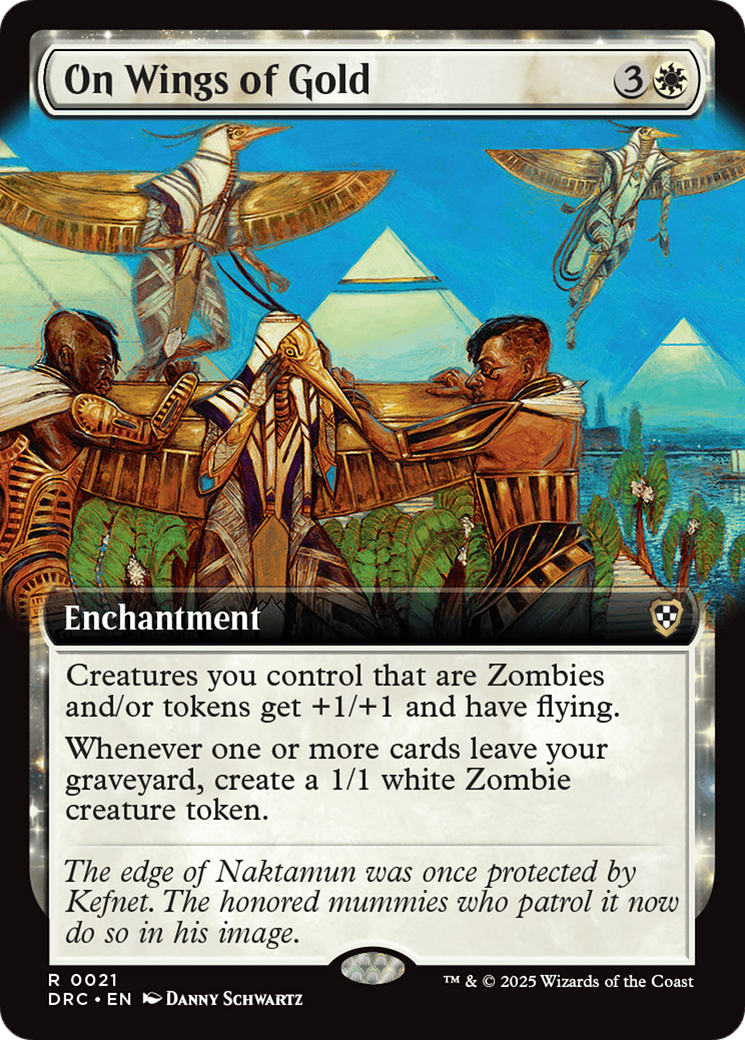 On Wings of Gold (Extended Art) [Aetherdrift Commander] | Gear Gaming Fayetteville