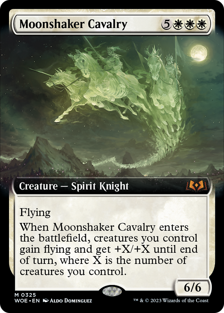 Moonshaker Cavalry (Extended Art) [Wilds of Eldraine] | Gear Gaming Fayetteville