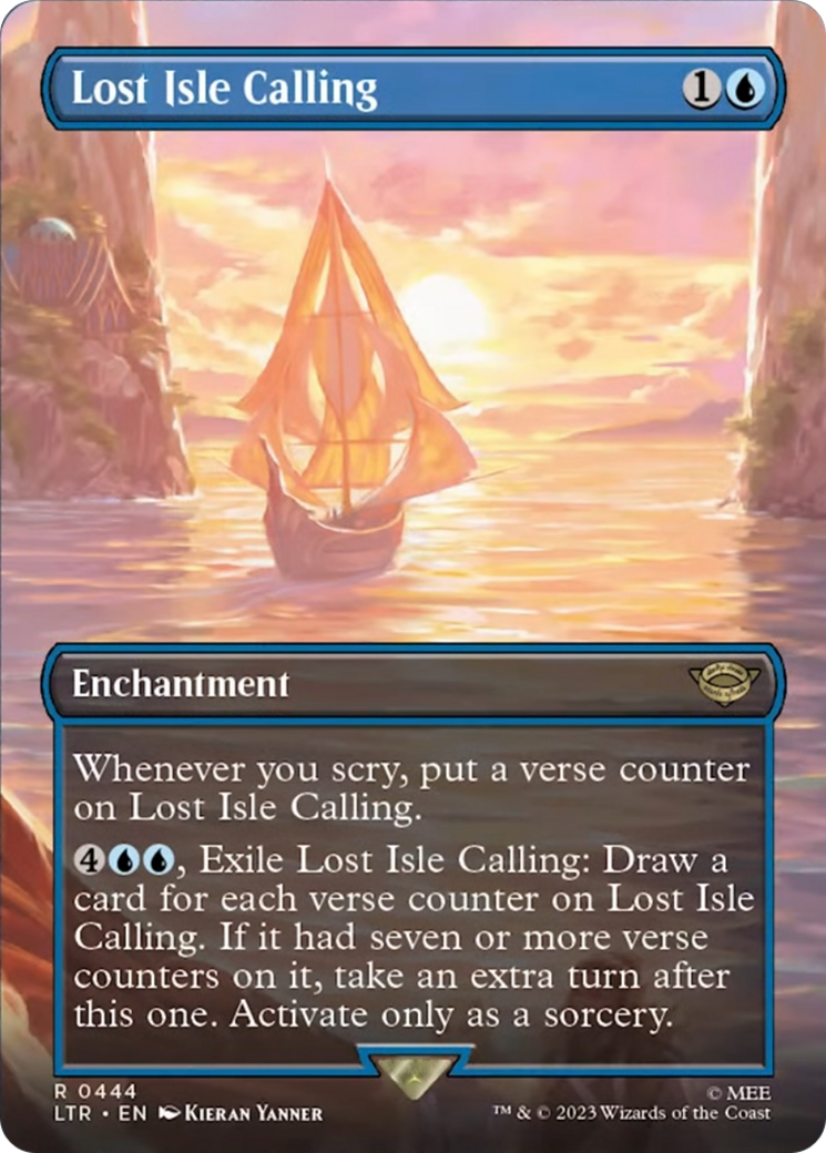 Lost Isle Calling (Borderless Alternate Art) [The Lord of the Rings: Tales of Middle-Earth] | Gear Gaming Fayetteville