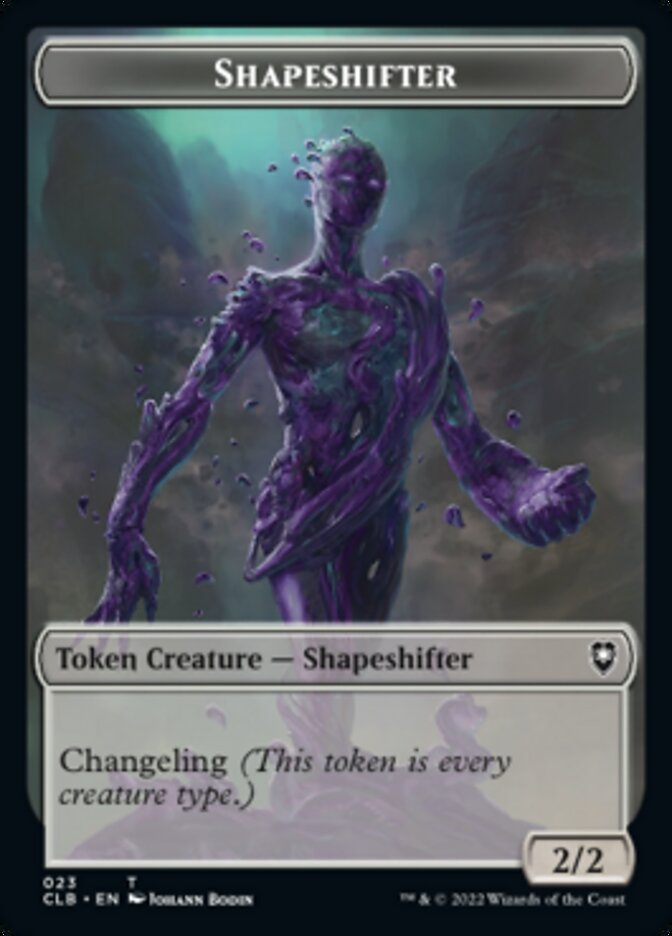 Kor Warrior // Shapeshifter (023) Double-Sided Token [Commander Legends: Battle for Baldur's Gate Tokens] | Gear Gaming Fayetteville