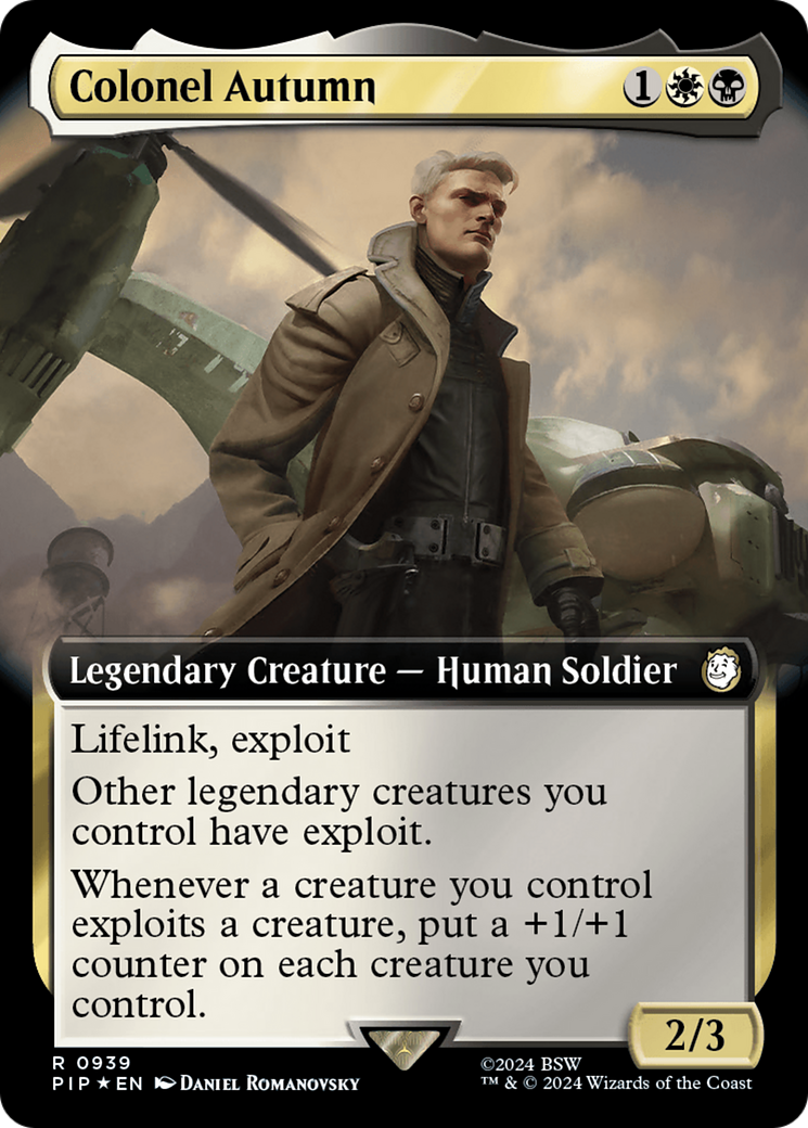 Colonel Autumn (Extended Art) (Surge Foil) [Fallout] | Gear Gaming Fayetteville