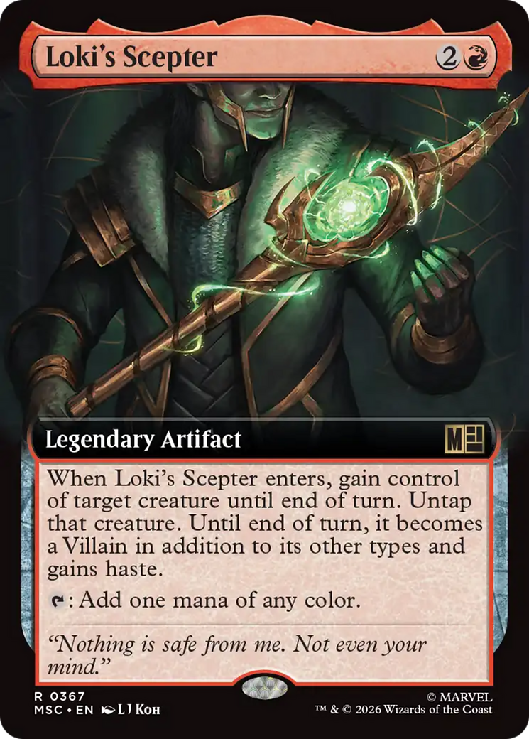 Loki's Scepter (Extended Art) [Marvel Super Heroes Commander] | Gear Gaming Fayetteville