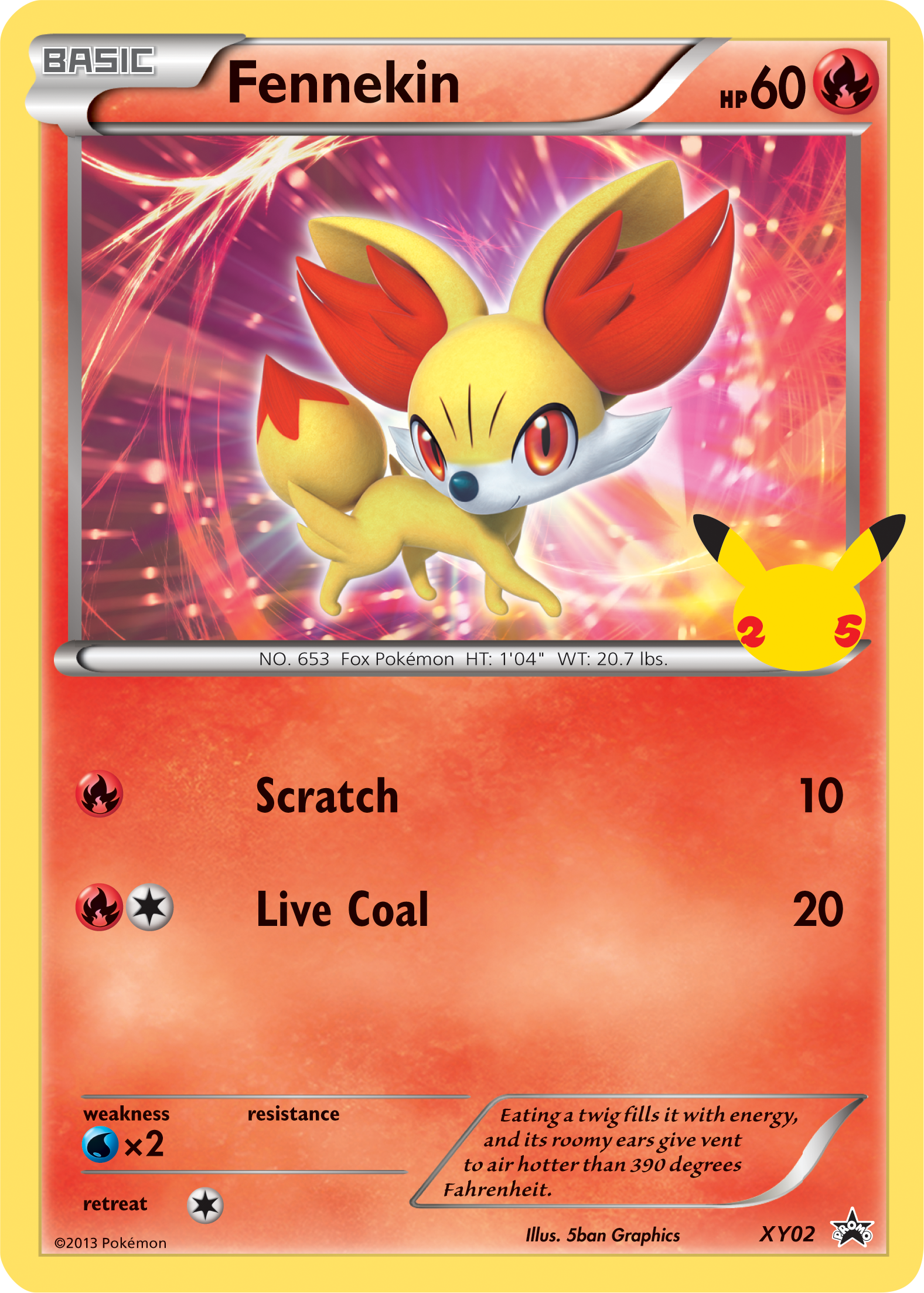 Fennekin (XY02) (Jumbo Card) [First Partner Pack] | Gear Gaming Fayetteville