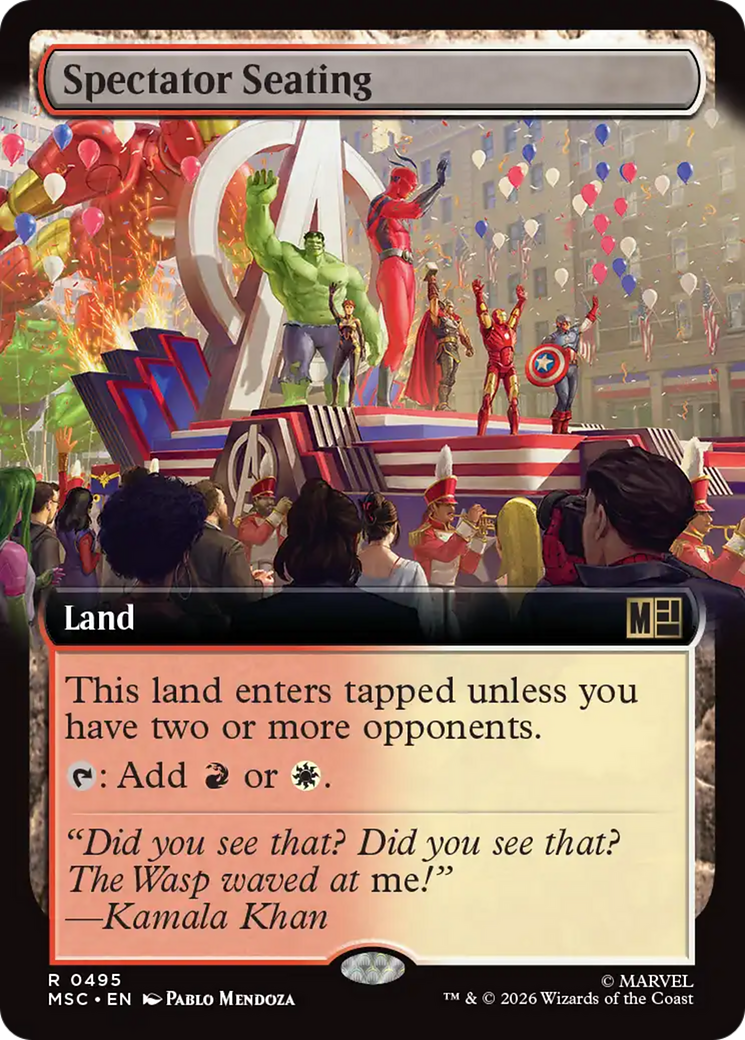 Spectator Seating (Extended Art) [Marvel Super Heroes Commander] | Gear Gaming Fayetteville