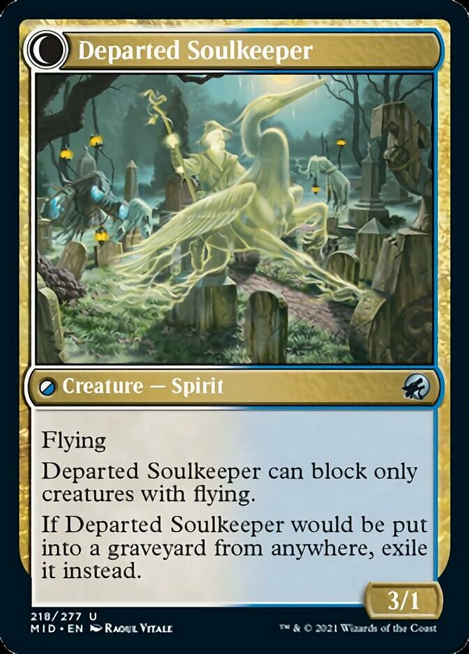 Devoted Grafkeeper // Departed Soulkeeper [Innistrad: Midnight Hunt] | Gear Gaming Fayetteville