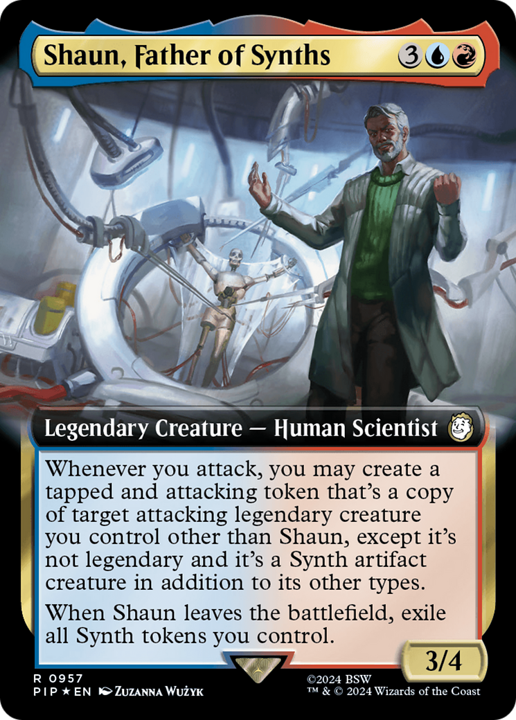 Shaun, Father of Synths (Extended Art) (Surge Foil) [Fallout] | Gear Gaming Fayetteville