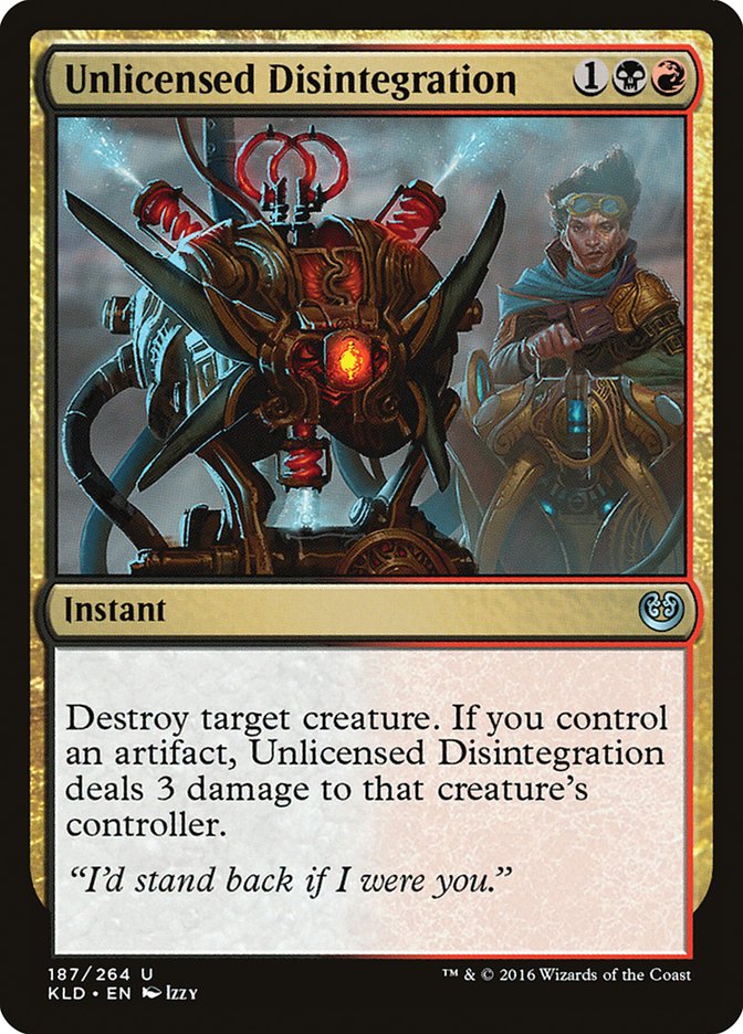 Unlicensed Disintegration [Kaladesh] | Gear Gaming Fayetteville