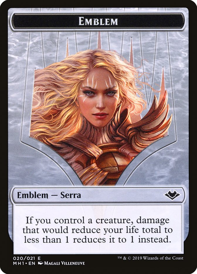 Soldier (004) // Serra the Benevolent Emblem (020) Double-Sided Token [Modern Horizons Tokens] | Gear Gaming Fayetteville