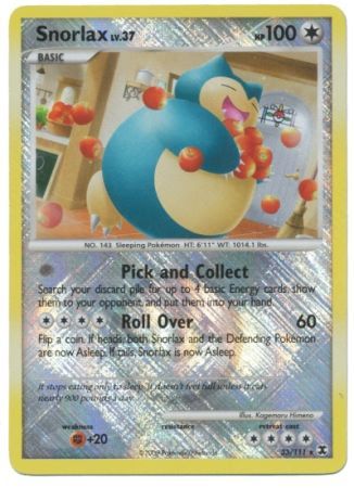 Snorlax (33/111) (League Promo) [Platinum: Rising Rivals] | Gear Gaming Fayetteville
