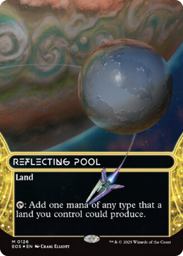 Reflecting Pool (0126) (Borderless) (Galaxy Foil) [Edge of Eternities: Stellar Sights] | Gear Gaming Fayetteville