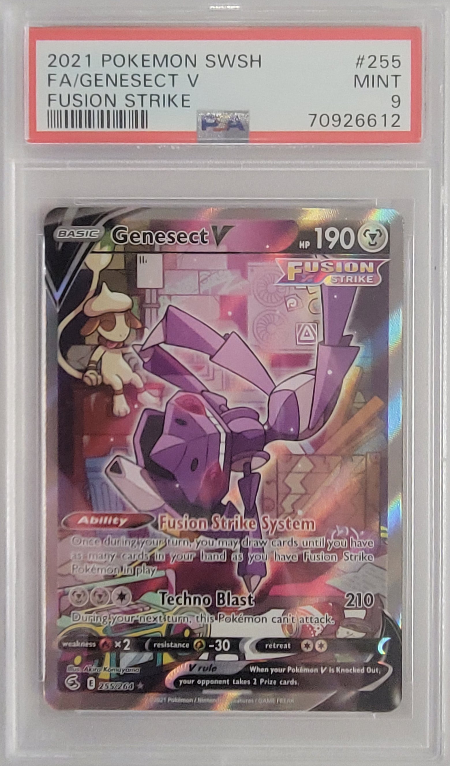 Genesect V (255/264) PSA 9 [Sword & Shield: Fusion Strike] | Gear Gaming Fayetteville