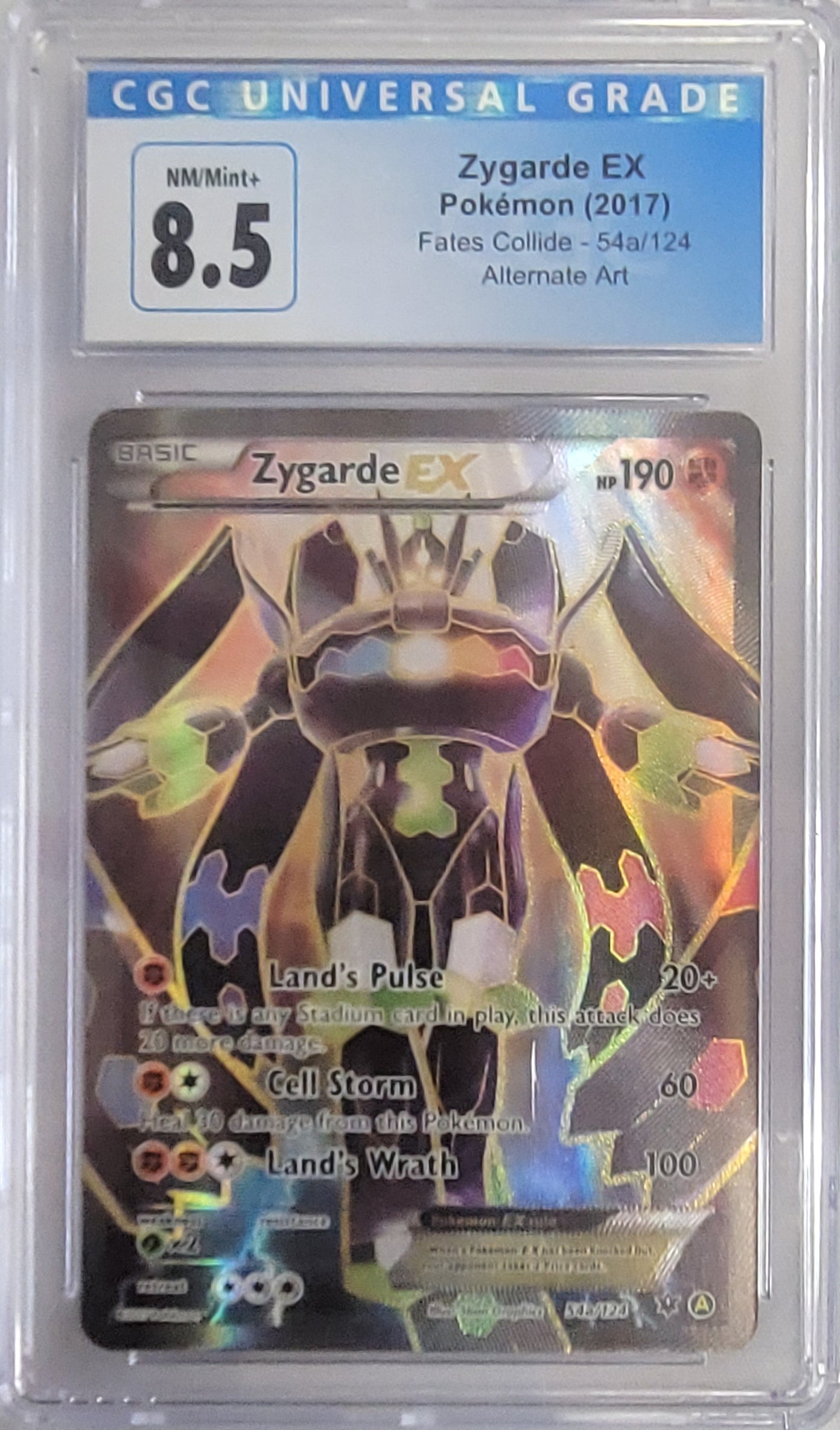 Zygarde EX (54a/124) (Alternate Art Promo) CGC 8.5 [XY: Fates Collide] | Gear Gaming Fayetteville