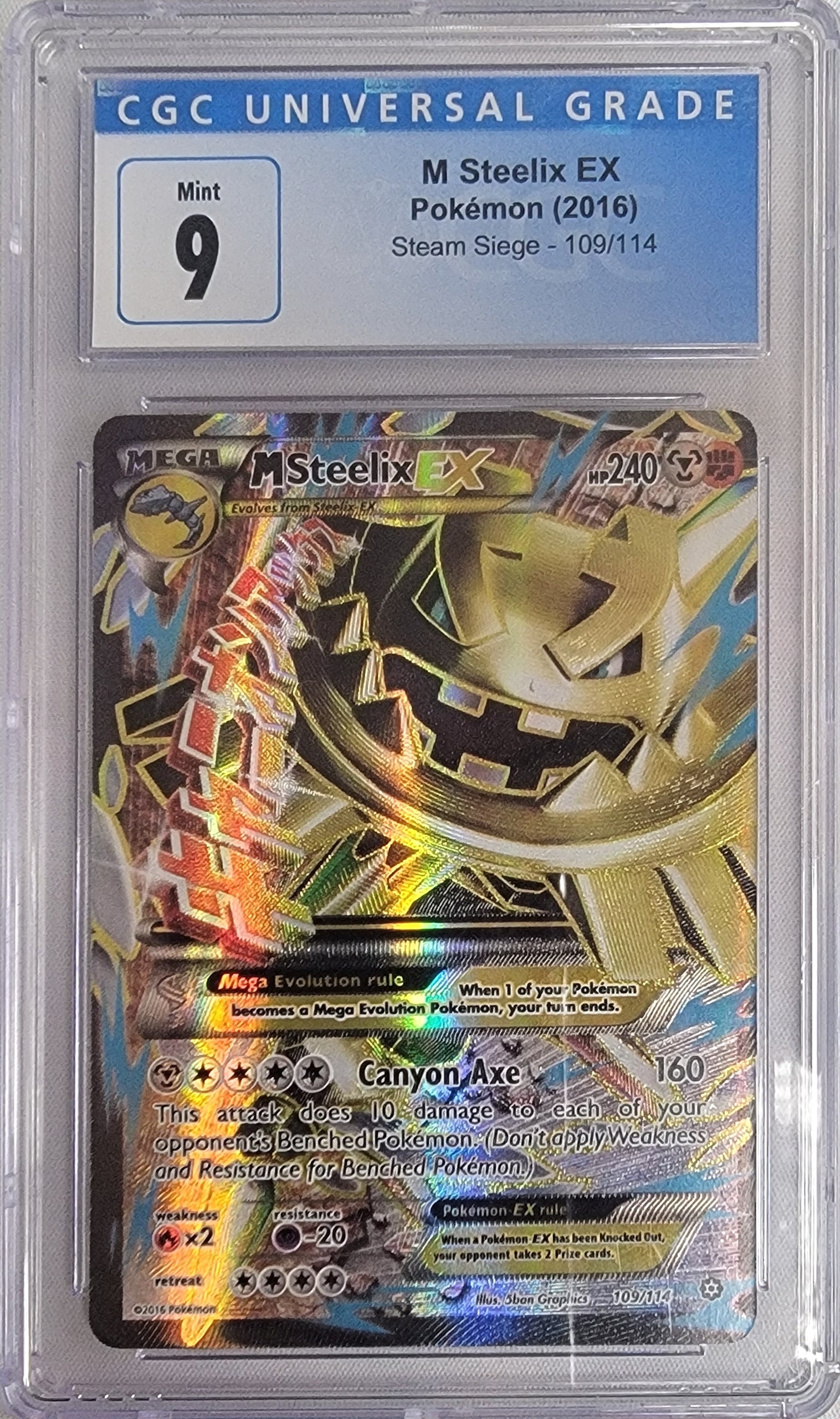 M Steelix EX (109/114) CGC 9 [XY: Steam Siege] | Gear Gaming Fayetteville