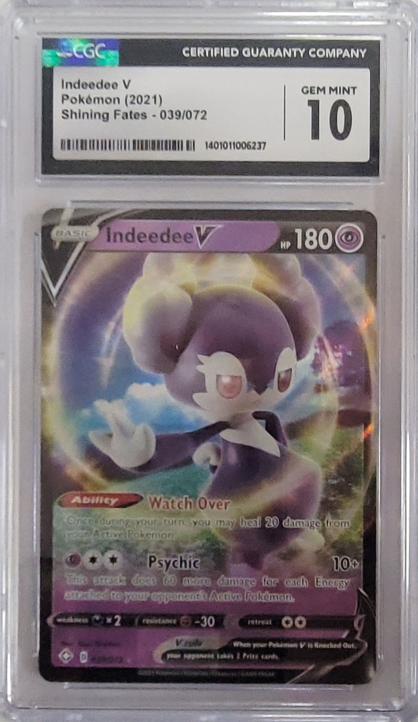 Indeedee V (039/072) CGC 10 [Sword & Shield: Shining Fates] | Gear Gaming Fayetteville