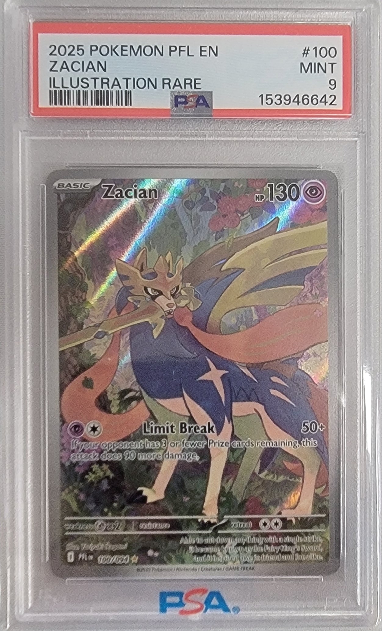 Zacian (100/094) PSA 9 [Mega Evolution: Phantasmal Flames] | Gear Gaming Fayetteville