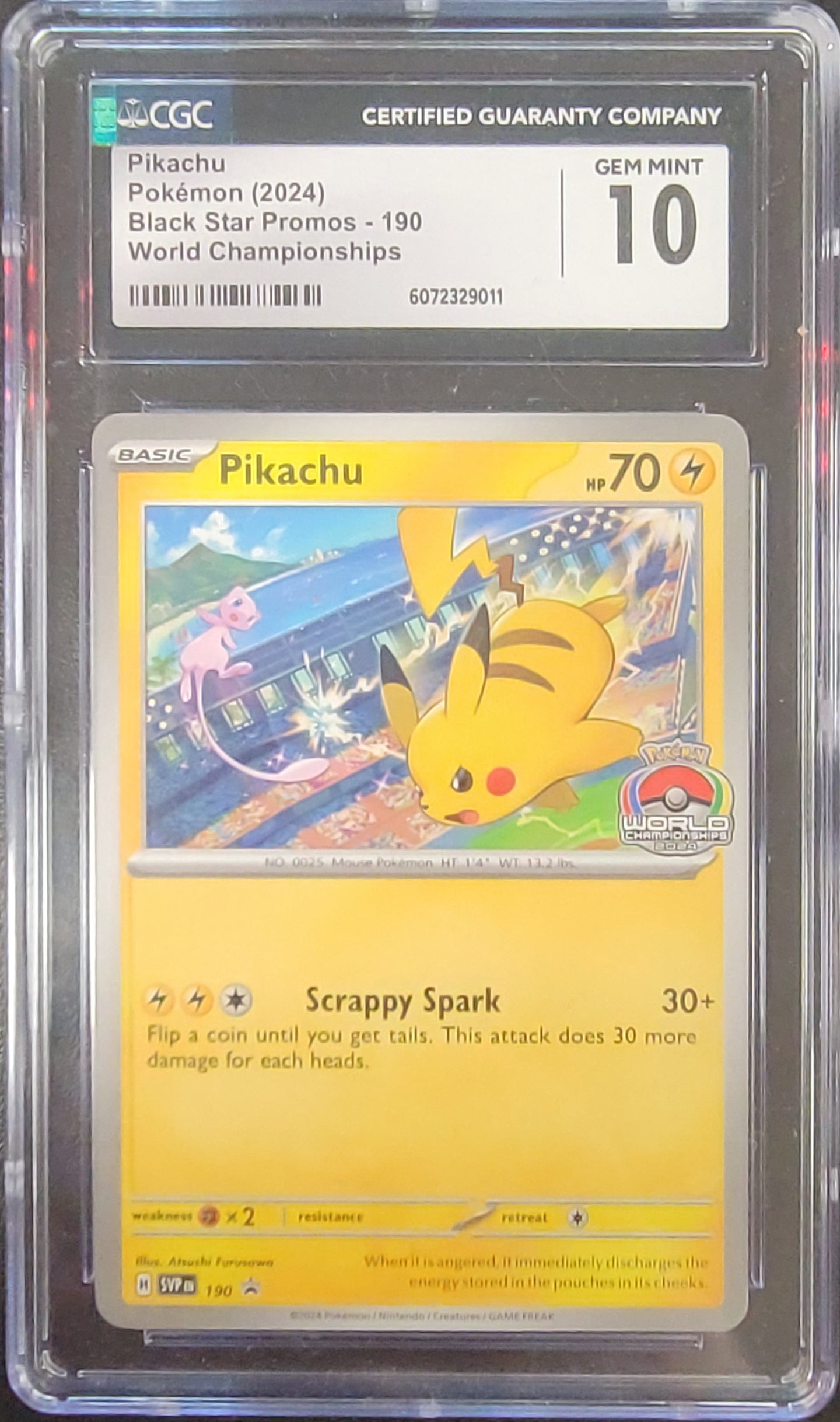 Pikachu (190) CGC 10 [Scarlet & Violet: Black Star Promos] | Gear Gaming Fayetteville