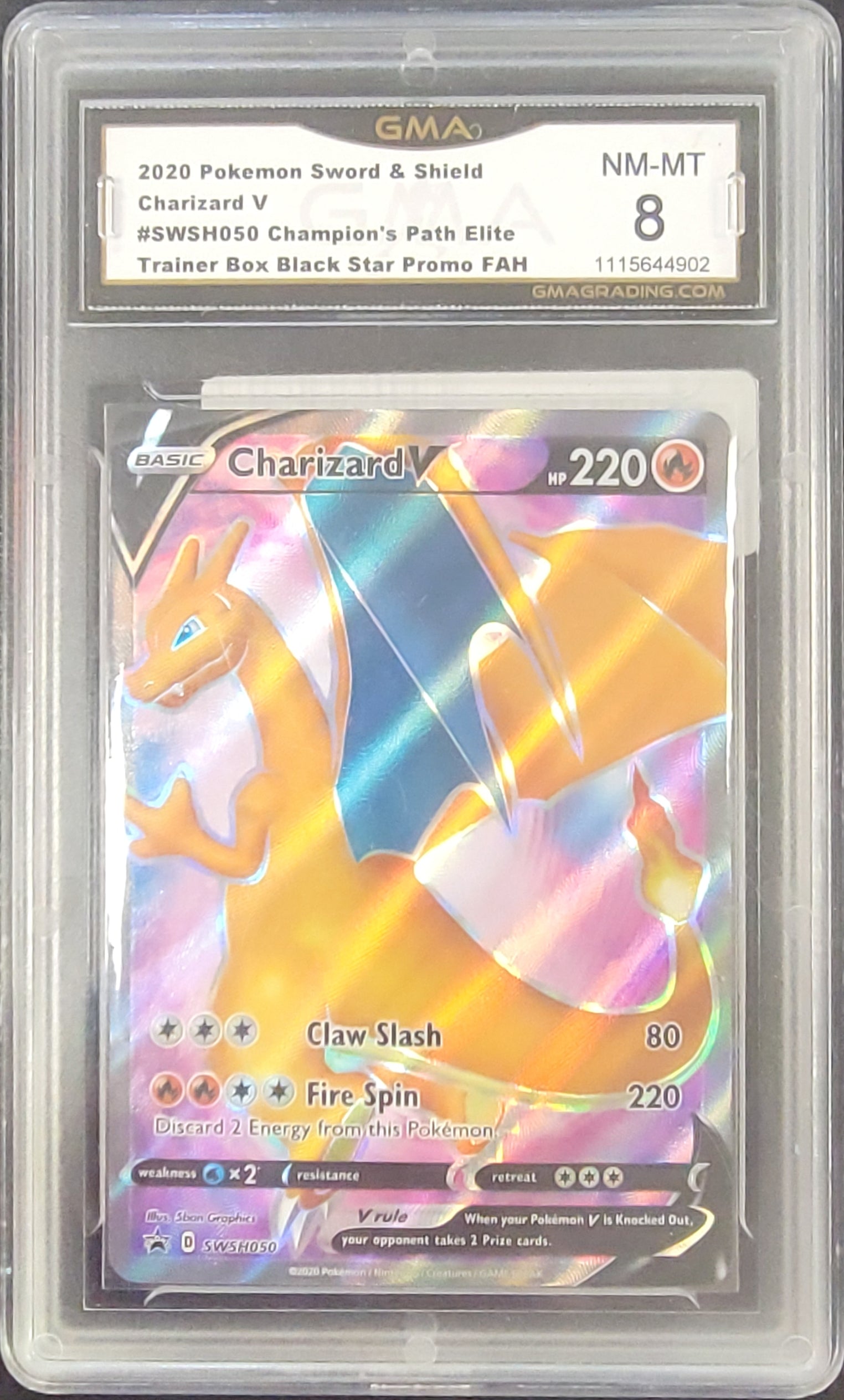Charizard V (SWSH050) GMA 8 [Sword & Shield: Black Star Promos] | Gear Gaming Fayetteville